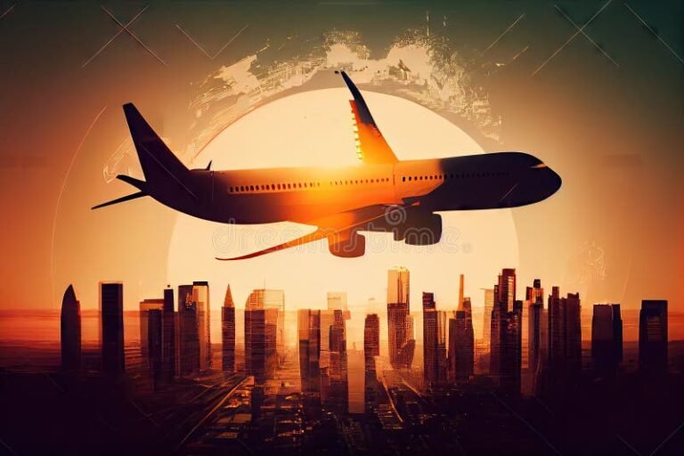 Qué opciones hay para vuelos a San Francisco desde Buenos Aires 28 avion despegando sobre un paisaje urbano