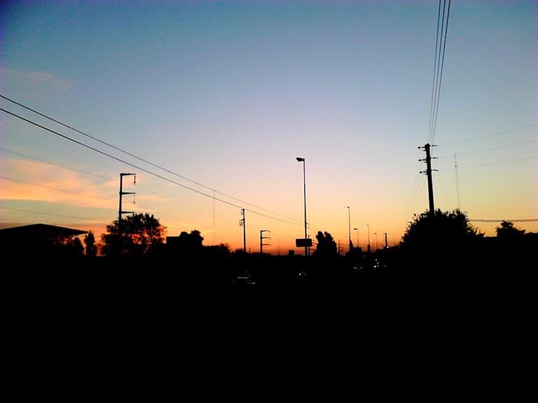 camino de cintura al atardecer