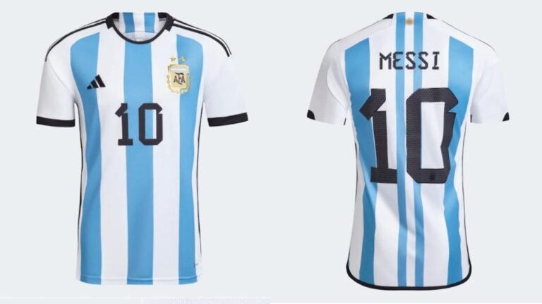 Qué camiseta usará Argentina en el partido contra Croacia 7 camiseta de futbol de argentina en accion