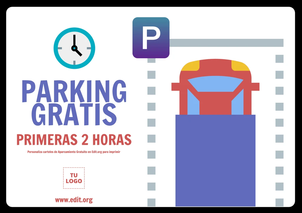 Cómo debe ser un cartel de estacionamiento exclusivo para clientes 1 cartel de estacionamiento con senalizacion clara