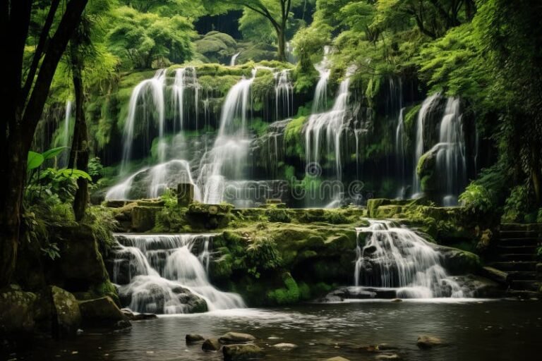 Por qué es tan importante el agua para la vida de los seres vivos 13 cascada rodeada de vegetacion exuberante