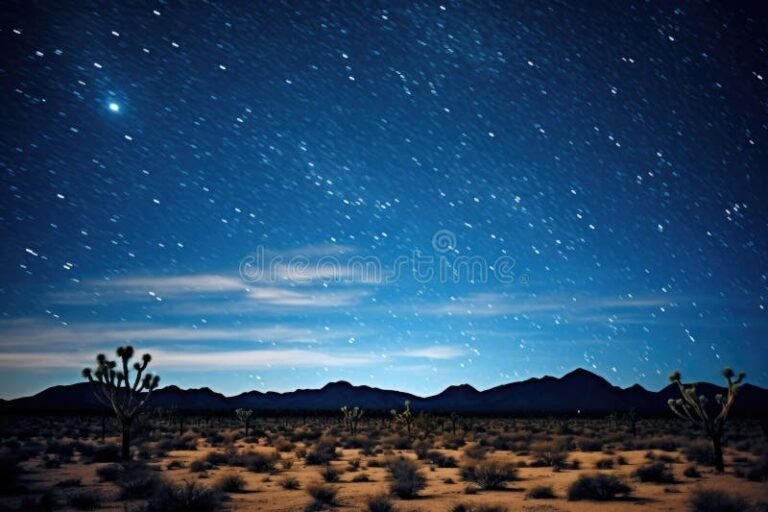 cielo estrellado sobre un paisaje tranquilo