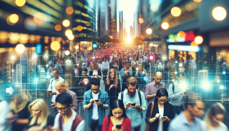 ciudadanos interactuando en un entorno urbano