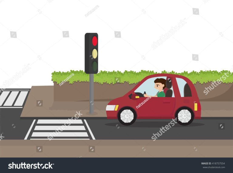 Qué hacer si recibí una multa por pasar un semáforo en rojo 19 coche detenido frente a un semaforo rojo