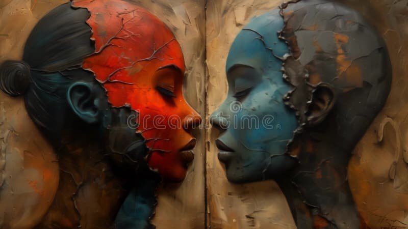 corazon dividido entre amor y odio