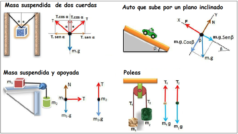 diagrama de cuerpo libre en accion