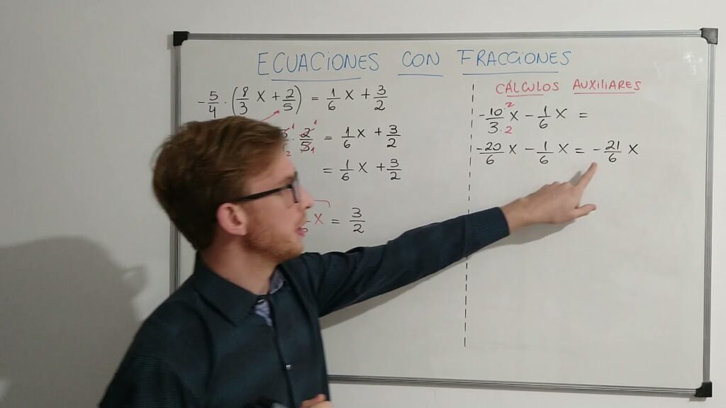 Cómo hallar el valor de x en ecuaciones con fracciones fácilmente