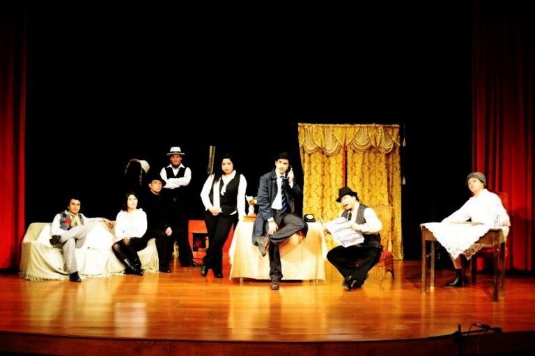 escena del espectaculo en un teatro