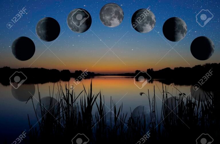 Cómo saber cómo estaba la luna el día que nací 9 fase lunar en un cielo estrellado