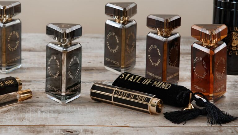 frasco elegante de perfume masculino