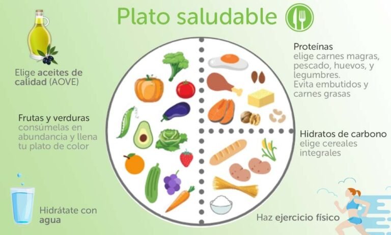 fuentes de proteinas en un plato saludable