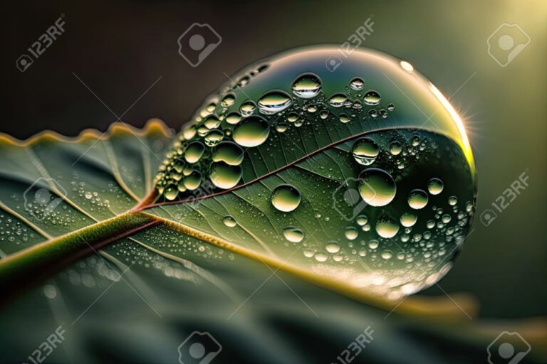 Qué importancia tiene el agua en nuestra vida y el medio ambiente 20 gotas de agua sobre hojas verdes 1