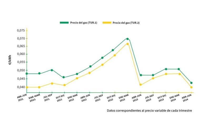 grafico de precios de gas en argentina