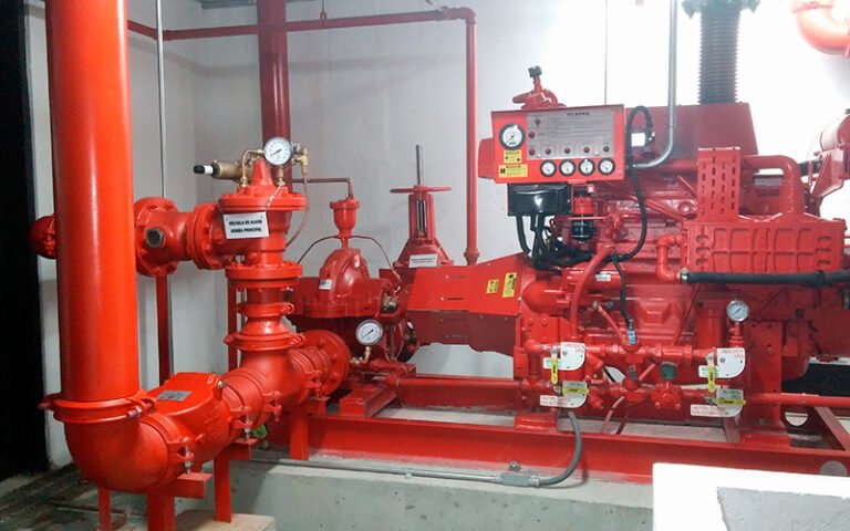 instalacion de sistemas contra incendios en accion