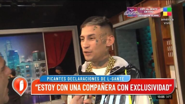 Qué dijo L-Gante en el programa de Mirtha Legrand 2 l gante en el set de television