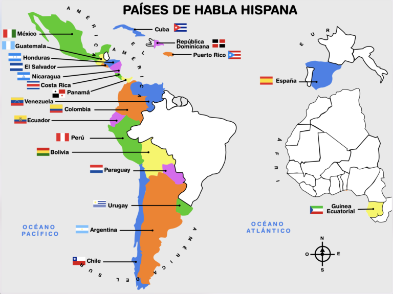 Cuáles son los países de África donde se habla español 25 mapa de africa destacando paises hispanohablantes