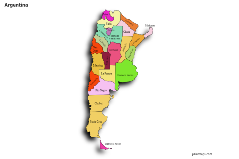 Cuál es la población de Argentina desglosada por provincia 7 mapa de argentina con provincias coloreadas