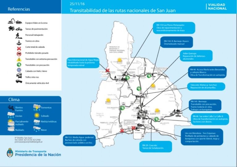 mapa de rutas principales en san juan