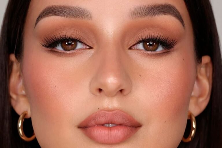 maquillaje en tonos naturales y textura mate