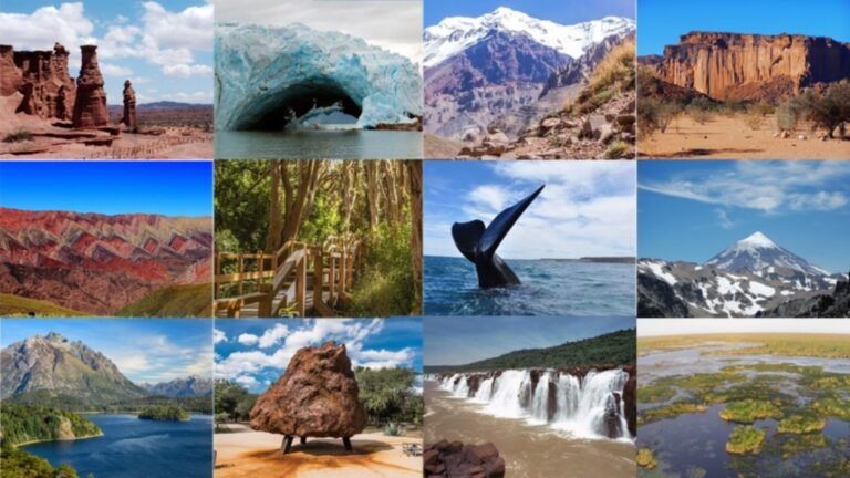 Descubrí qué ver en Argentina de punta a punta 6 paisajes diversos de argentina en collage