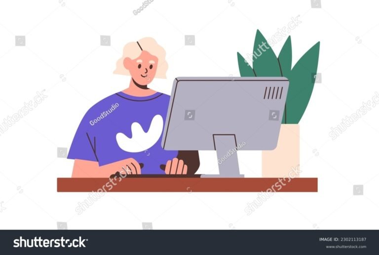 persona registrandose en una computadora