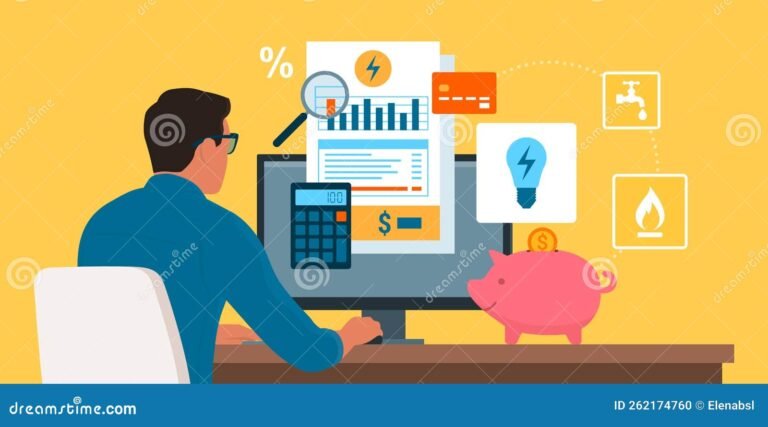 persona revisando cuentas de servicios publicos