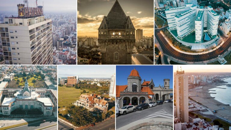 playa y edificios emblematicos de mar del plata