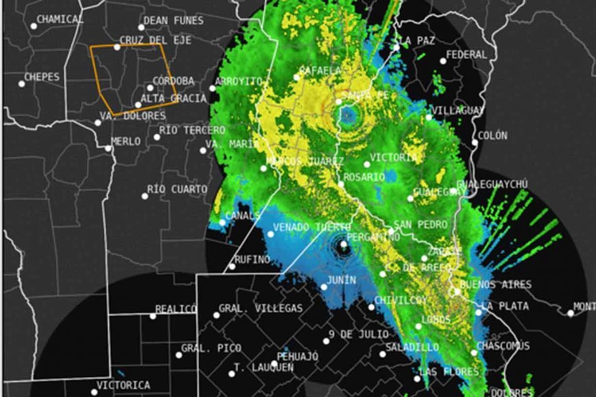 Qué información ofrece el radar de lluvias en Entre Ríos