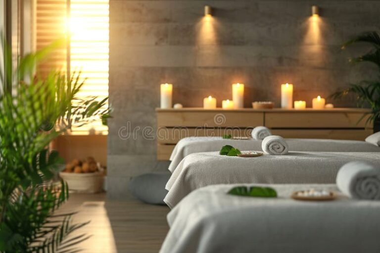 relajante spa con ambiente sereno