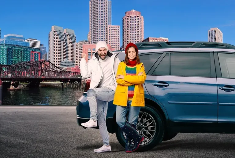 renta de autos en paisaje urbano