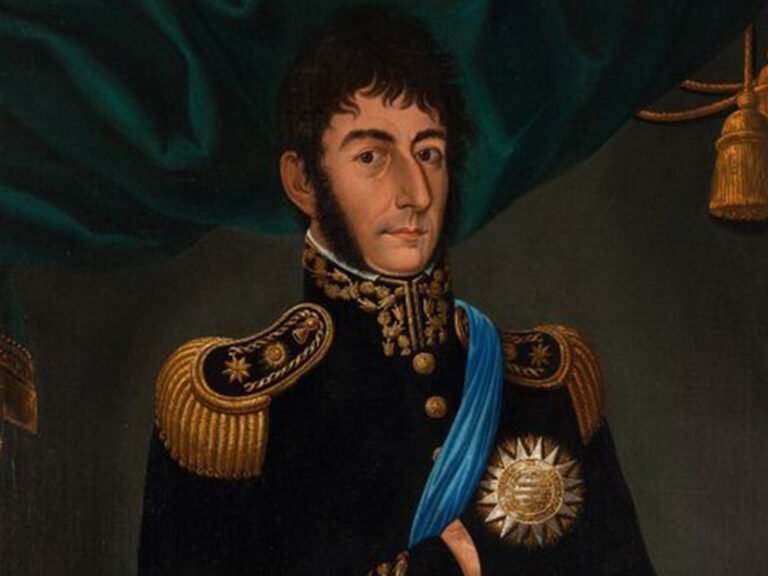 retrato del gral san martin en uniforme