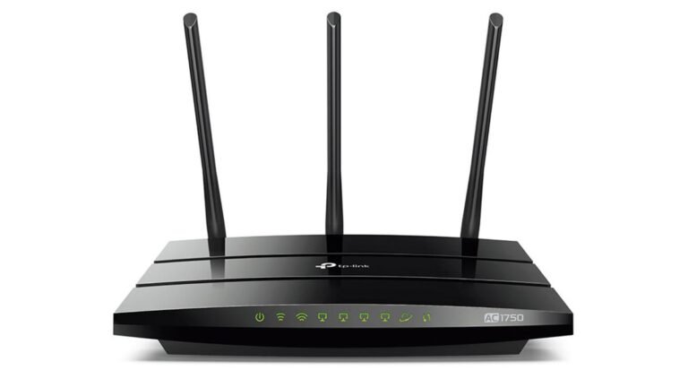 router tp link con fondo tecnologico