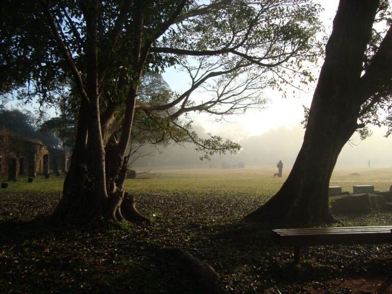 ruinas de san ignacio al amanecer