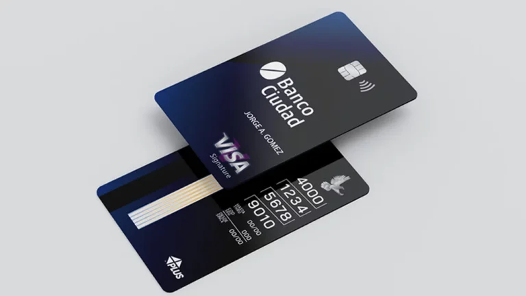 tarjeta de credito con diseno moderno y atractivo
