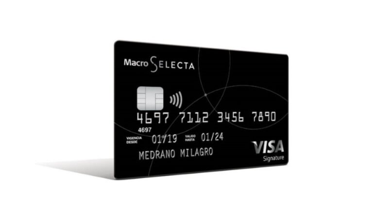 tarjeta de credito macro selecta visa signature