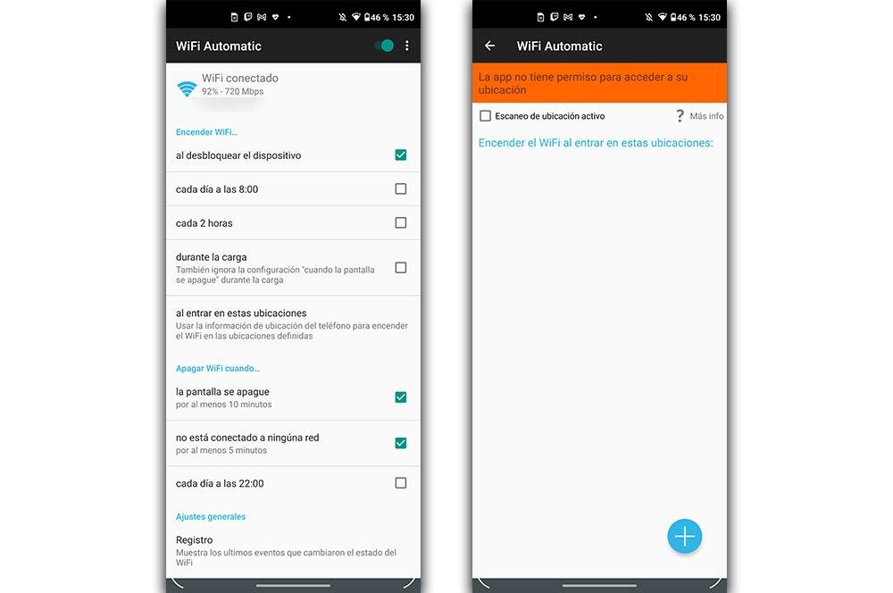 telefono movil mostrando configuracion de wifi