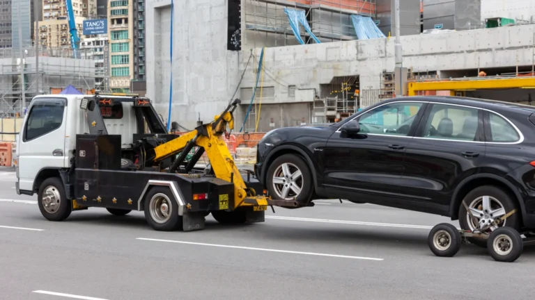 Quién se encarga de llamar a la grúa por mal estacionamiento 27 un coche mal estacionado junto a una grua
