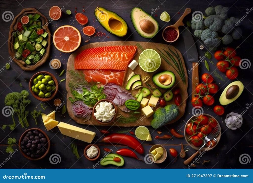 variedad de alimentos en una mesa