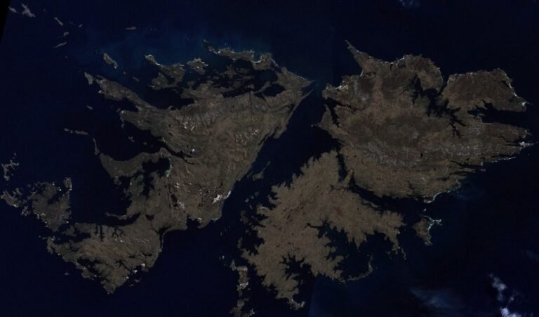 vista aerea de las islas malvinas 1