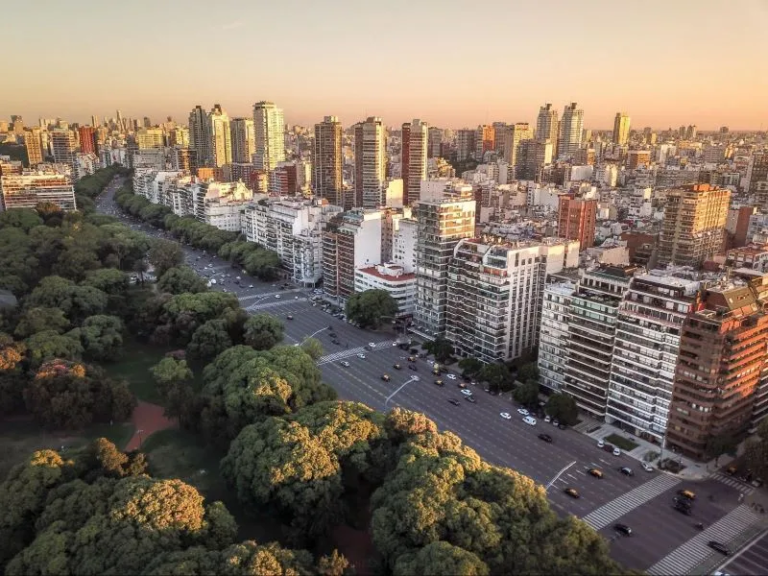 vista del barrio las canitas en buenos aires